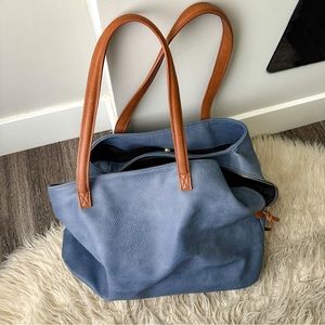 Faux pebbled leather tote/travel bag